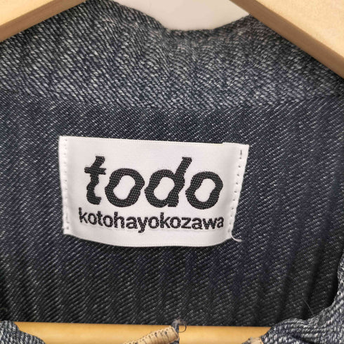 トゥードゥーコトハヨコザワ todo kotoha yokozawa denim like pleats jacket デニムライク プリーツ ジャケット レディース
