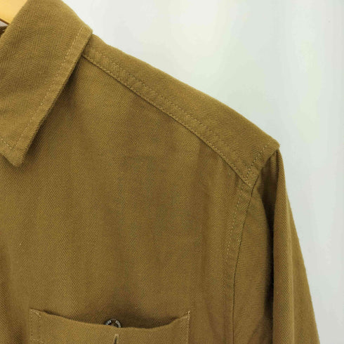 エディーバウアー Eddie Bauer ヘリンボーン レギュラーカラーシャツ メンズ import:S