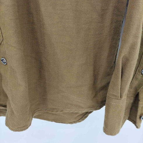 エディーバウアー Eddie Bauer ヘリンボーン レギュラーカラーシャツ メンズ import:S