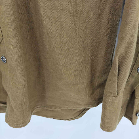 エディーバウアー Eddie Bauer ヘリンボーン レギュラーカラーシャツ メンズ import:S