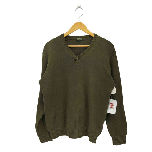 エディーバウアー Eddie Bauer ヘンリーネック コットンニット メンズ import:S