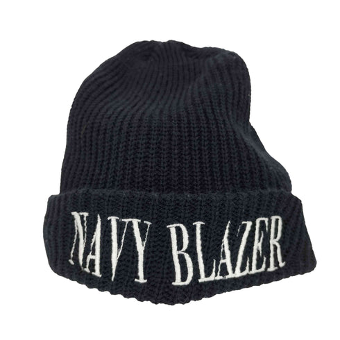 NAVY BLAZER USA製 ニット帽 ニットキャップ ビーニー メンズ
