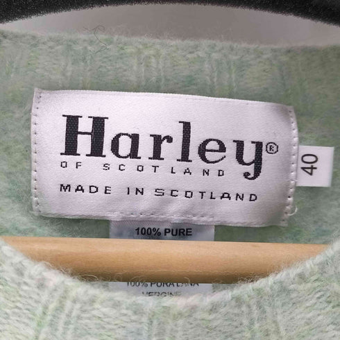ハーレーオブスコットランド HARLEY OF SCOTLAND 100% ピュアニューウール ニット レディース 40