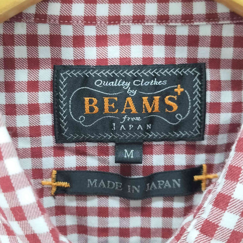 ビームスプラス BEAMS+ コットンツイル ギンガムチェック ボタンダウンシャツ メンズ JPN:M