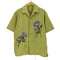 カンファーウッド CAMPHOR WOOD flower embroidery SAGARA h/s shirt サガラ花刺繍開ガーゼシャツ メンズ