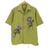 カンファーウッド CAMPHOR WOOD flower embroidery SAGARA h/s shirt サガラ花刺繍開ガーゼシャツ メンズ