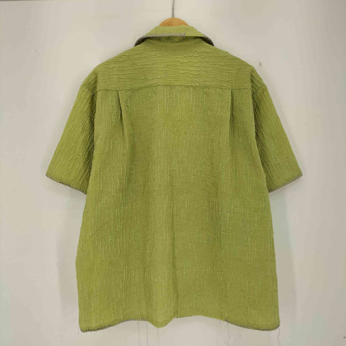 カンファーウッド CAMPHOR WOOD flower embroidery SAGARA h/s shirt サガラ花刺繍開ガーゼシャツ メンズ