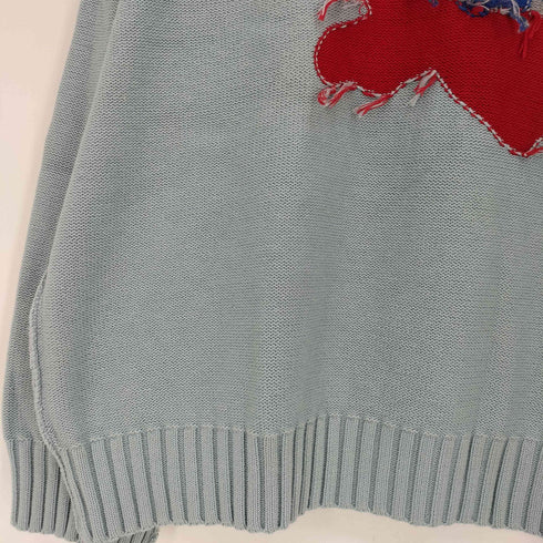 カンファーウッド CAMPHOR WOOD inside out flower motif cotton sweater インサイドアウトインターシャフラワーモチーフニット メンズ JPN:S