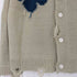 カンファーウッド CAMPHOR WOOD damage flower motif knit shirt cardigan ダメージ加工フラワーモチーフニット襟付きカーディガン メンズ JPN:M