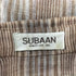SUBAAN リネン混ストライプシェフシャツ レディース 9A3