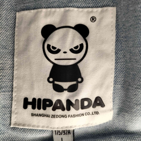 ハイパンダ HIPANDA バックロゴ刺繍 デニムジャケット メンズ import:L