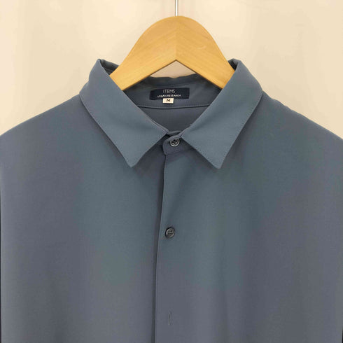 アイテムズ アーバンリサーチ ITEMS URBAN RESEARCH シャツ サテンタッチ ロングスリーブシャツ メンズ JPN:M