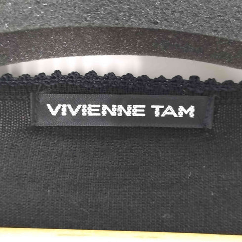 ヴィヴィアンタム VIVIENNE TAM ウールシルク フリル スパンコール ニット レディース JPN:0