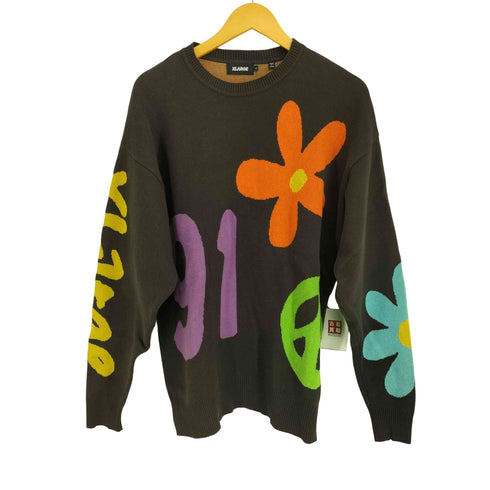 エクストララージ XLARGE PEACE JACQUARD KNIT メンズ import:L