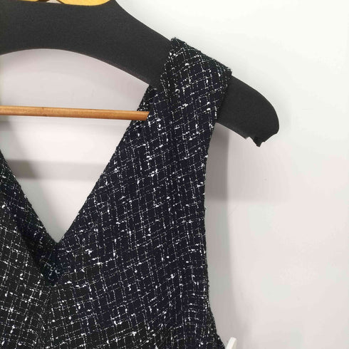 ビアズリー BEARDSLEY ツイードフレアーワンピース レディース JPN:0