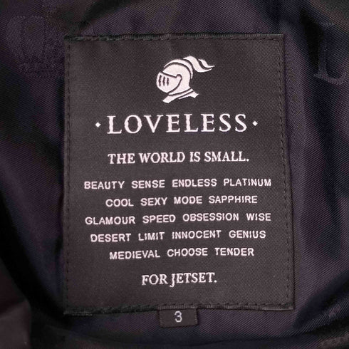 ラブレス LOVELESS ダブルライダース ダウンジャケット メンズ JPN:3