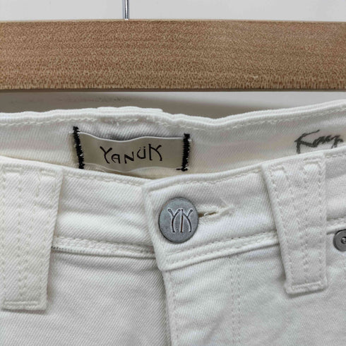 ヤヌーク YANUK ホワイトボーイズスリムパンツ KAY レディース 25
