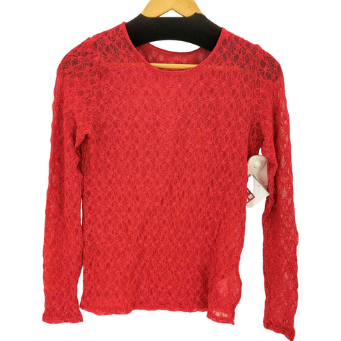 レイビームス Ray BEAMS ストレッチ レース クルーネック Tシャツ レディース