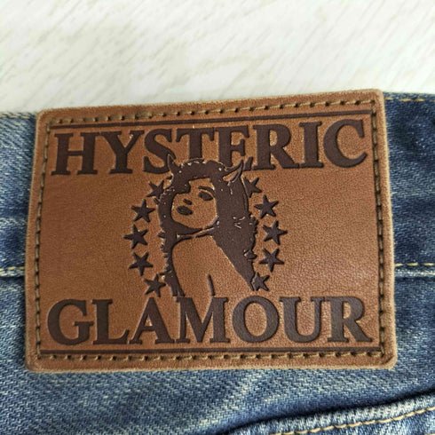 ヒステリックグラマー HYSTERIC GLAMOUR スクエアウインドウ リメイク スリム ストレートデニムパンツ メンズ US:32-33