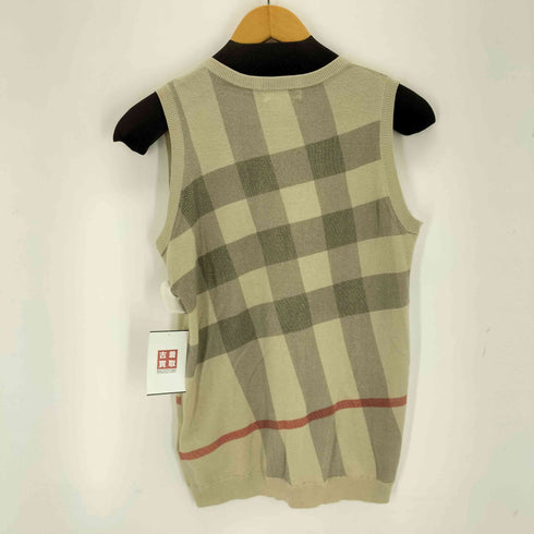 バーバリー BURBERRY ノバチェックニットベスト レディース 160