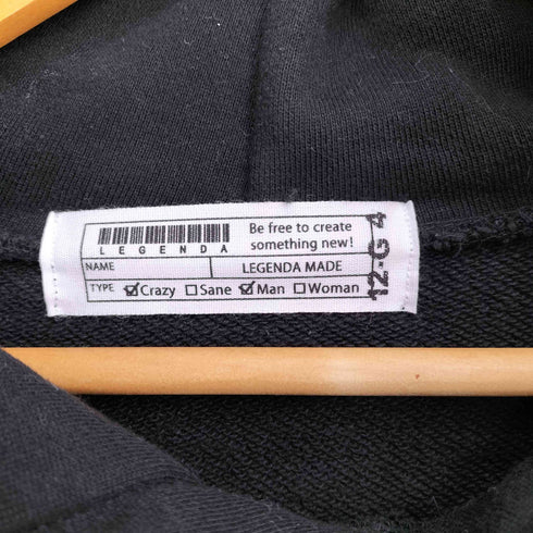 レジェンダ LEGENDA COMME des FUCKUPプリント プルオーバーパーカー メンズ import:S