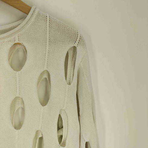 レイビームス Ray BEAMS 24SS スラッシュ 穴あき ニット プルオーバー レディース
