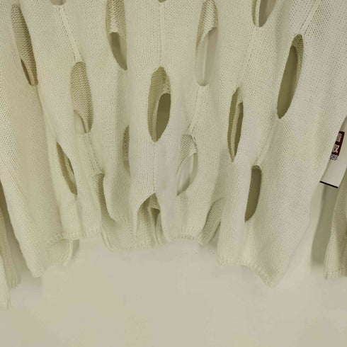 レイビームス Ray BEAMS 24SS スラッシュ 穴あき ニット プルオーバー レディース