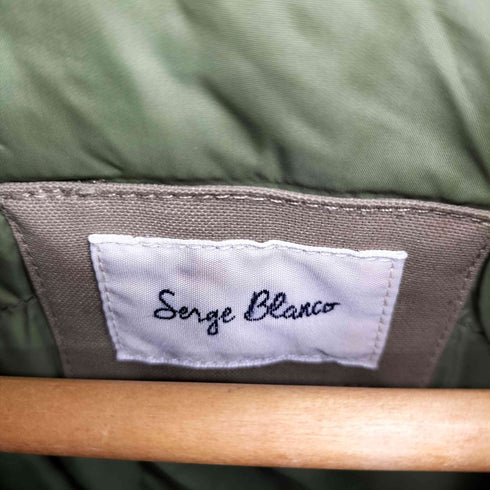SERGE BLANCO フェイクファー パテッドジャケット メンズ import:L