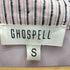 ゴスペル GHOSPELL ストライプ ノースリーブ ハーフジップ ワンピース レディース JPN:S