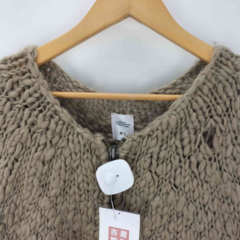 ベドウィンアンドザハートブレイカーズ BEDWIN&THE HEARTBREAKERS L/S ZIP UP CHUNKY CARDIGAN JACO ジップアップ チャンキー カーディガン カウチン ハンド ニット ウール セーター メンズ