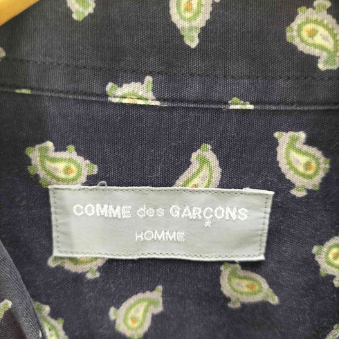 コムデギャルソンオム COMME des GARCONS HOMME 90S 田中オム ペイズリー 総柄 L/S シャツ メンズ