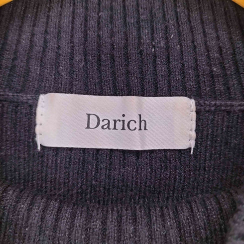 ダーリッチ Darich カットアウトパールリブニットトップス レディース FREE