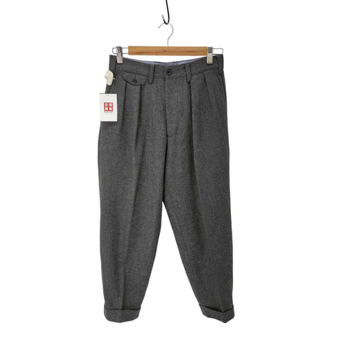 ビームスプラス BEAMS+ 2プリーツ フランネル パンツ メンズ JPN:XS