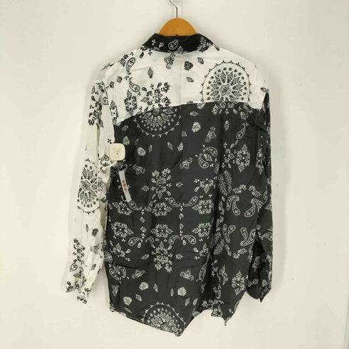 ザラ ZARA ペイズリー柄L/S レギュラーシャツ メンズ import:L