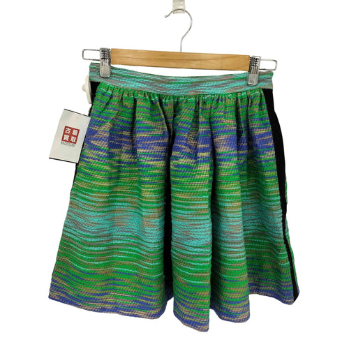 エムエスジーエム MSGM マルチカラーデザイン サイドライン ミニスカート レディース 40