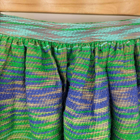 エムエスジーエム MSGM マルチカラーデザイン サイドライン ミニスカート レディース 40