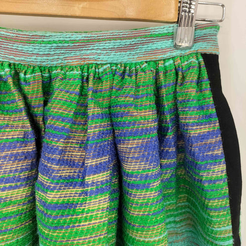 エムエスジーエム MSGM マルチカラーデザイン サイドライン ミニスカート レディース 40