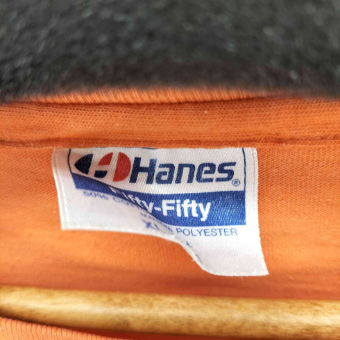 ヘインズ Hanes USA製 シングルステッチ ナンバリングクルーネックTシャツ メンズ import:XL