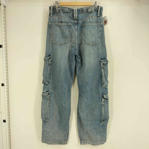 ザラ ZARA デニム ワイドカーゴパンツ メンズ