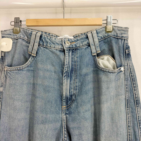 ザラ ZARA デニム ワイドカーゴパンツ メンズ