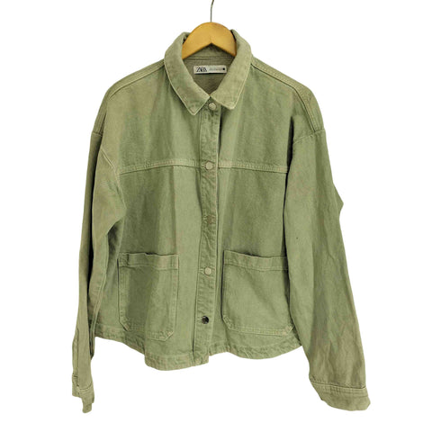 ザラ ZARA カラーデニム ジャケット レディース import:L