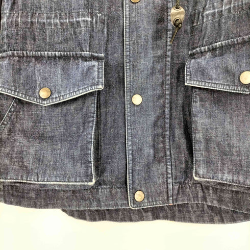 ジェイプレス J.PRESS ナイロン切替デニムフーデッドジャケット メンズ JPN:M