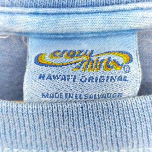 クレイジーシャツ CRAZY SHIRTS コットン プリント クルーネック 半袖Tシャツ メンズ JPN:L