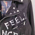 ONEMADE LAM LEATHER HAND PAINTED W-RIDERS JACKET ラムレザー ハンドペイント ダブルライダースジャケット メンズ 48