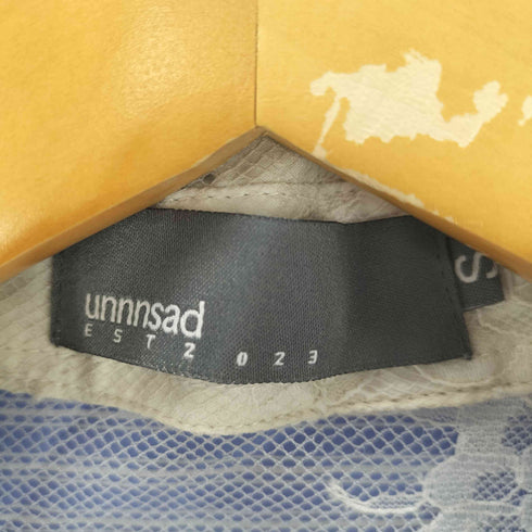 UNNNSAD Lace Layered Striped Shirt レース レイヤード L/S ストライプ シャツ レディース import:S