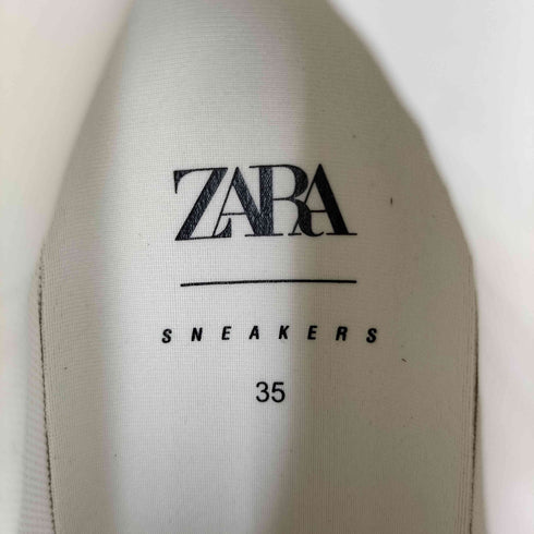 ザラ ZARA チャンキーソールテキスタイルランニングシューズ レディース EUR:35