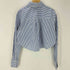 RECTO 22SS Cropped Striped Shirt Pullover L/S クロップド ハーフボタン ストライプ シャツ プルオーバー レディース FREE
