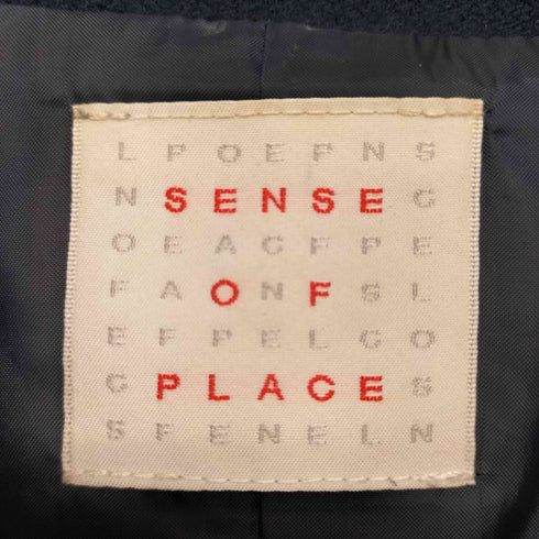 センスオブプレイス SENSE OF PLACE フロントボタン チェスターコート レディース JPN:38