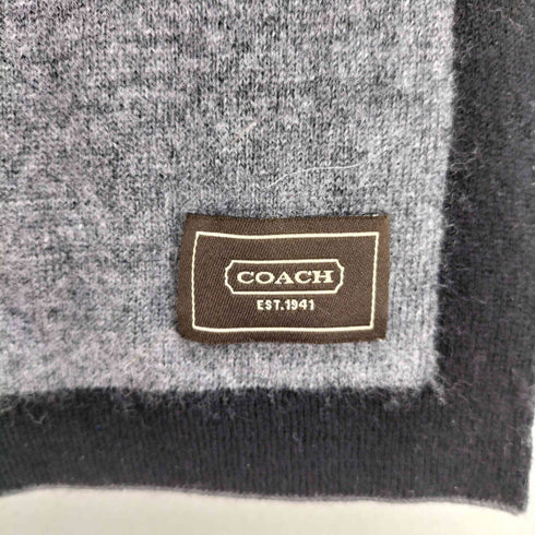 コーチ COACH バイカラー マフラー メンズ