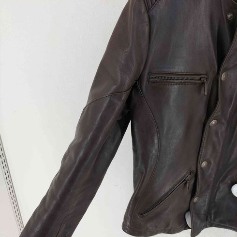 SANTACROCE イタリア製 レザーバイカージャケット メンズ 48